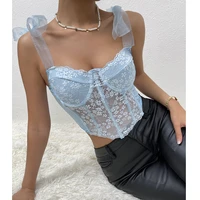 sexy lace bra and panty set ribbon mesh hollow diamond shaped chic anti sagging underwear no steel rings lingerie panties suit