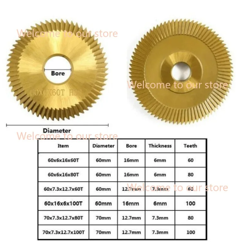 1 шт. 60 мм/70 мм режущее полотно для ключей насадка фрезы титан