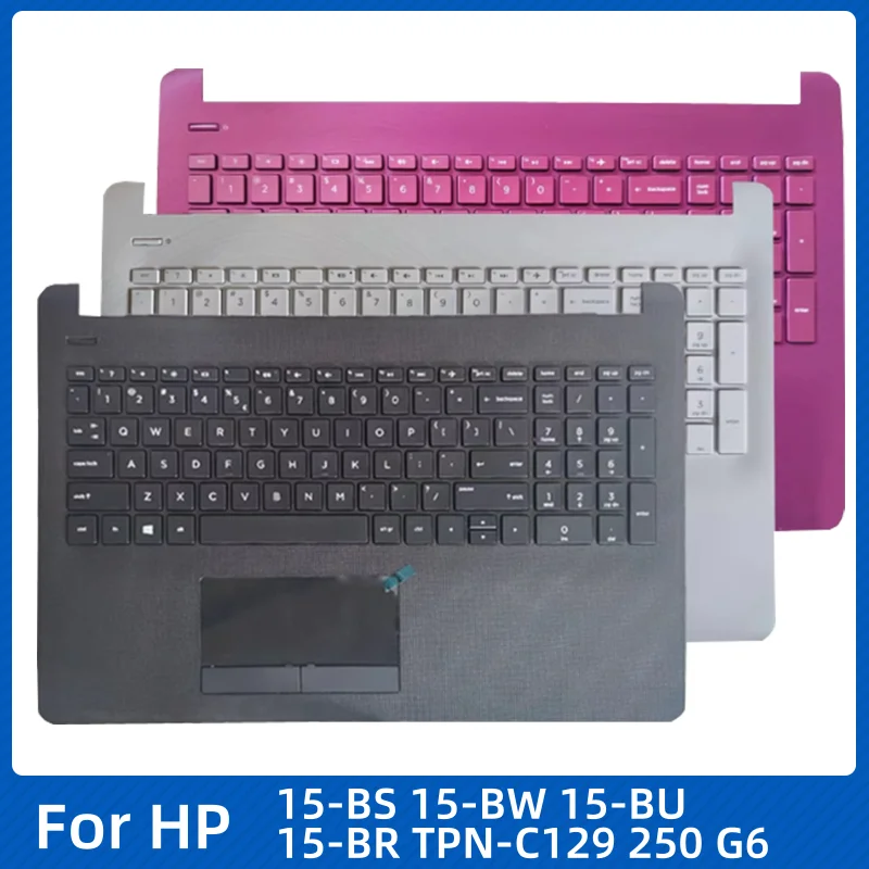 Для HP 15-BS 15-BW 15-BU 15-BR TPN-C129 250 G6 новый оригинальный чехол для клавиатуры США ноутбука