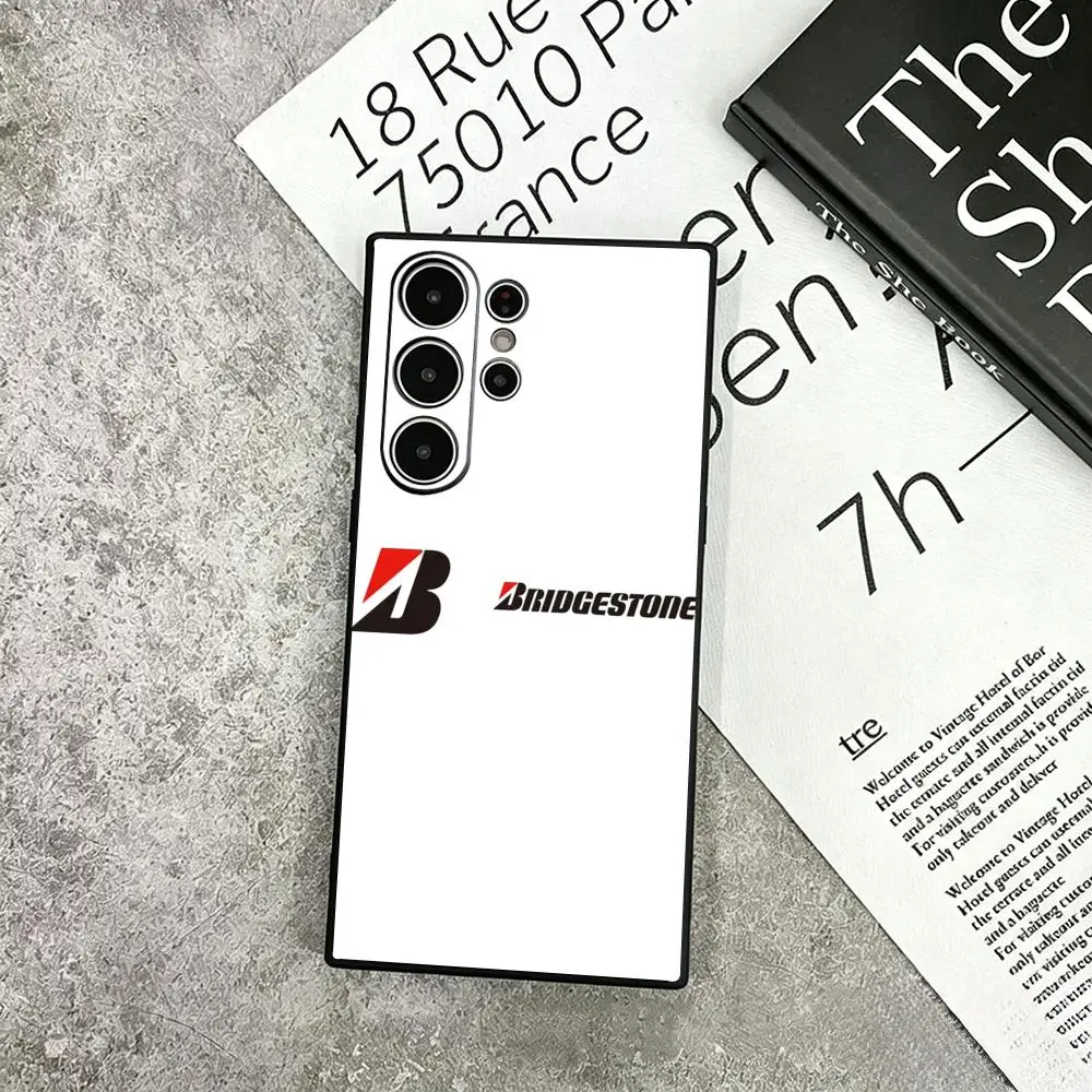 Фото Крутой чехол для телефона с дизайном шин Bridgestone для Samsung Galaxy S26 S25 S24 S23 S22 S21 Plus Ultra Fold, мягкий, черный. №3