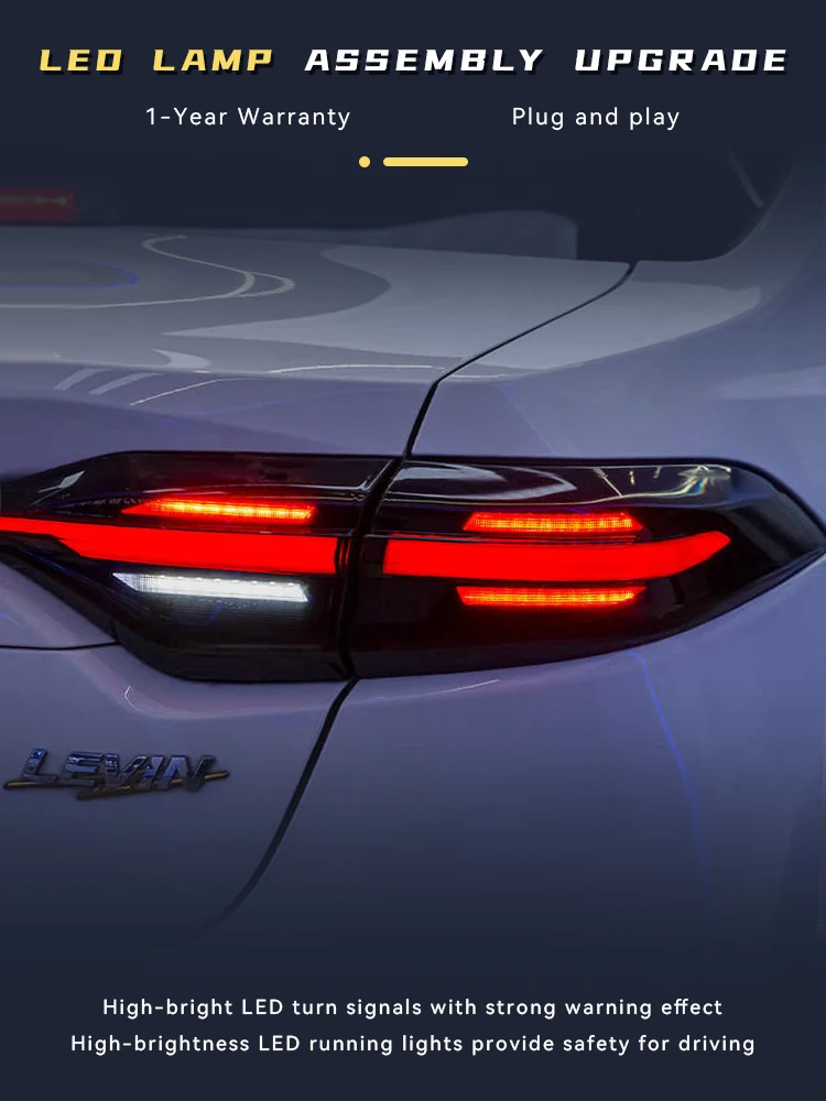 Задние фонари для Toyota Corolla 2019-2023 задний фонарь DRL указатель поворота светодиодные