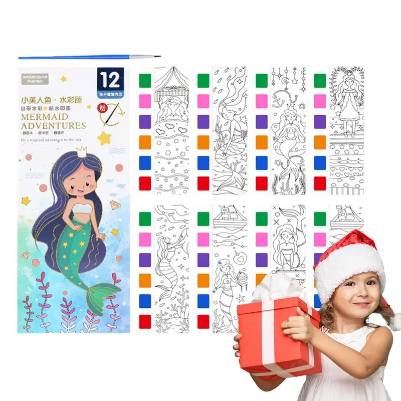 Акварельные книжки-раскраски для путешествий