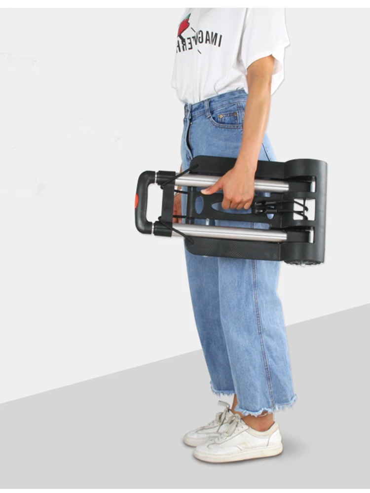 Легкая складная тележка для багажа из алюминиевого сплава |