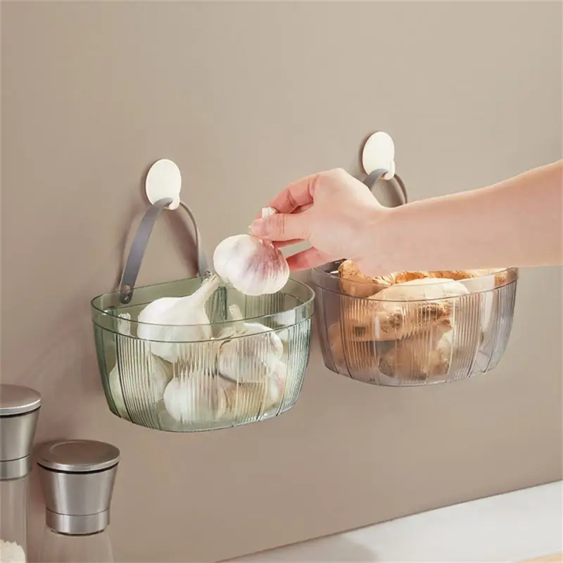

Multipurpose Hanging Vegetable Basket Spice Rack Fruit Seasoning Storage Organizer Dish Shelf Kitchen Storage Basket