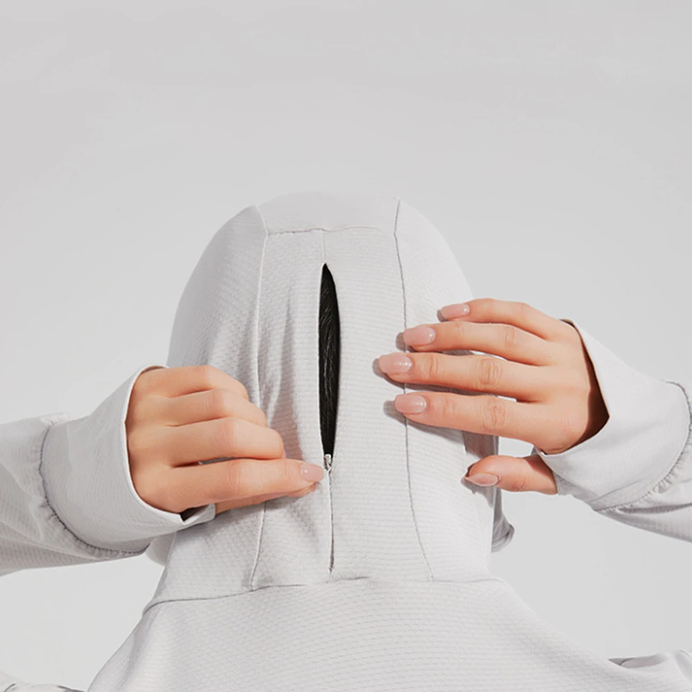 Summer Sun-protective Clothing UV UPF50+ Men's and Women's Anti-ultraviolet UV Proof Long-sleeves Sun Block Hooded Jacket 2023