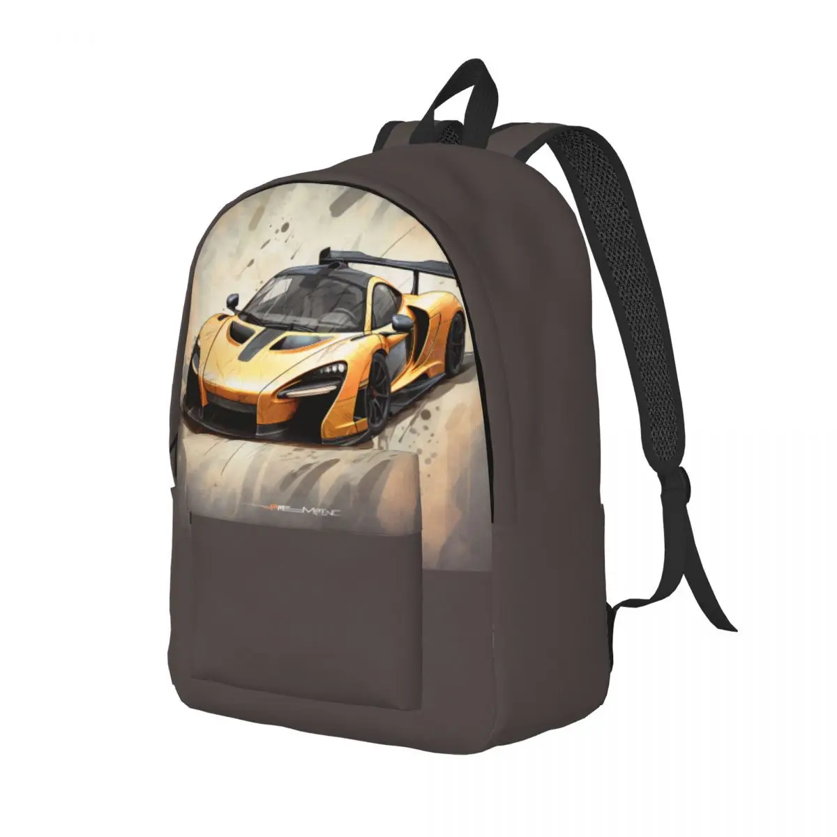 

Fantastic Sports Car Canvas Backpacks Cartoon Graphic Bag Fitness Backpack Unisex Fashion Bags