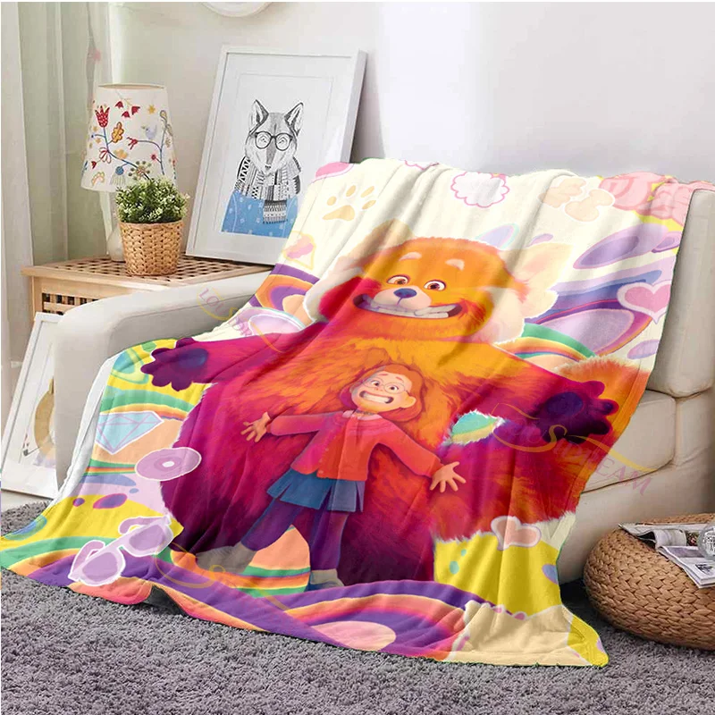 

Cute Cartoon 3D Print Turning Red Panda Blanket Warm Plush Cozy Home Throw Blanket for Bed Sofa Couch Lightweight Girl Gifts