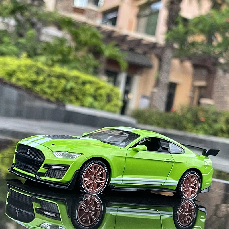 

1:32 Ford Mustang Shelby GT500 Alloy Sports Car Model Diecast & Toy Vehicles Metal Car Model Simulation Collection Kids Toy Gift