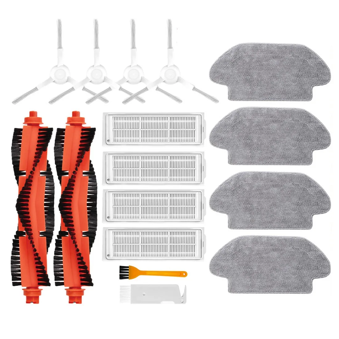 

For Robot Vacuum Mop 2S Cleaner XMSTJQR2S Replacement Spare Parts Main Brush Side Brush Hepa Filter Mop Cloths
