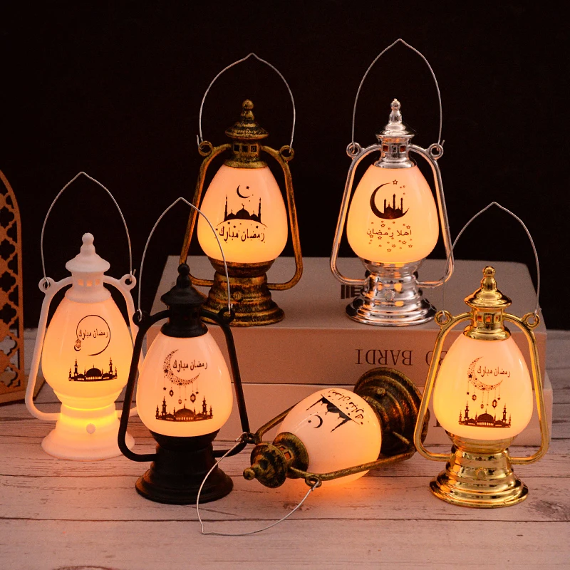 

Ramadan Led Light Hanging Ornaments Islamic Muslim Festival Bar Home Night Light Eid Al-Fitr Party Decoration Props Lamp Lantern