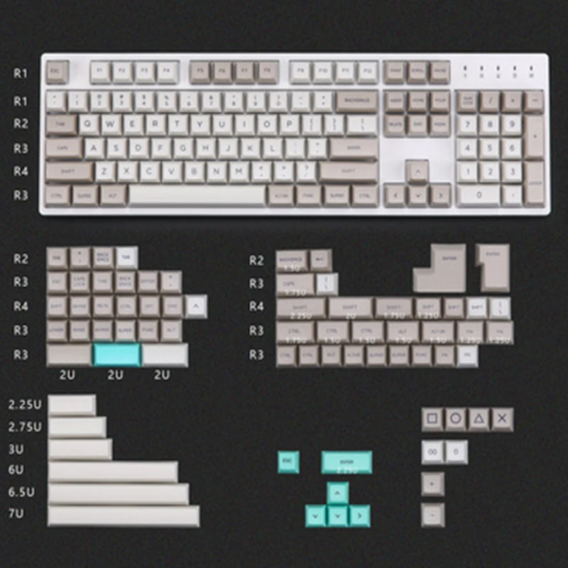 

100%/80%/70%/60% Gaming Dye-sub Key Cap Mechanical Keyboard PBT Keycaps