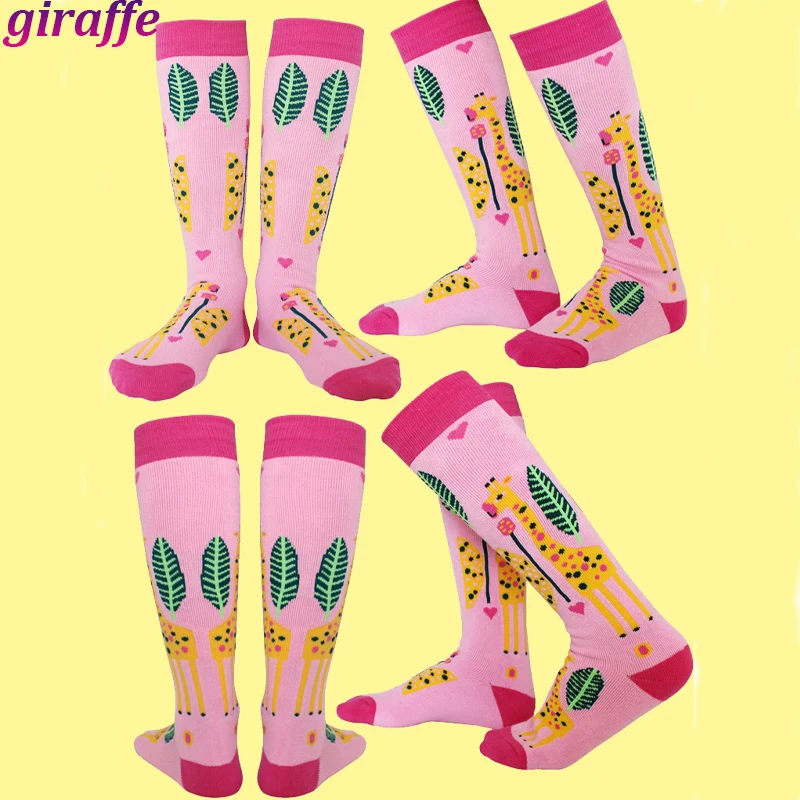 Professional Ski Socks Kids Thermal Breathable Cotton Socks Winter Sports Snowboarding Running Climbing Riding Socks Girls Women