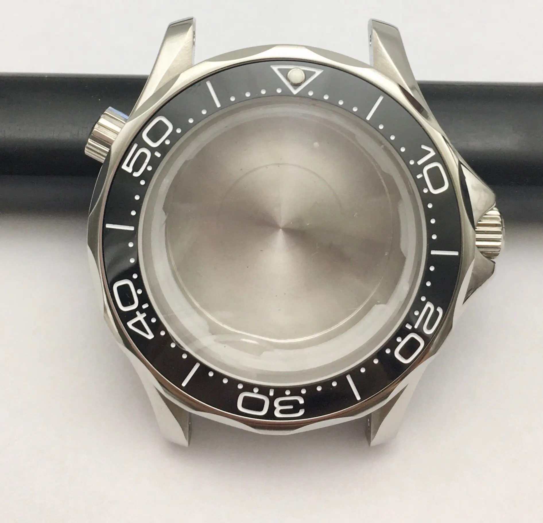 31MM literal NH35 watch Case For Omega Seamaster 300 Ceramic Ring Case Assembly 8215 8200 2813 NH35 NH36 Movement