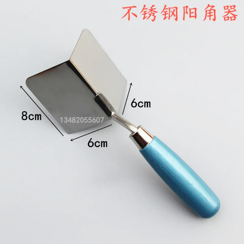 

Угловой Инструмент для гипсокартона, угловой нож для улицы/интерьера, 8x6 см, угловой Мастерок из нержавеющей стали для гипсокартона, гипсока...