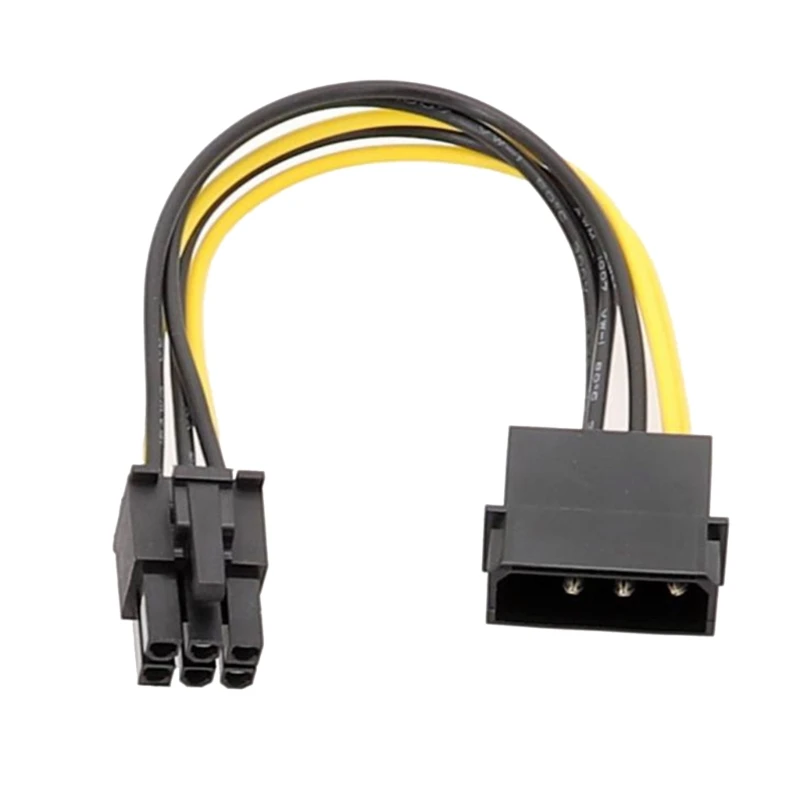 

4 Pin to 6 Pin Power Supply Cable Graphics Card Power Adapter Cable Accessories