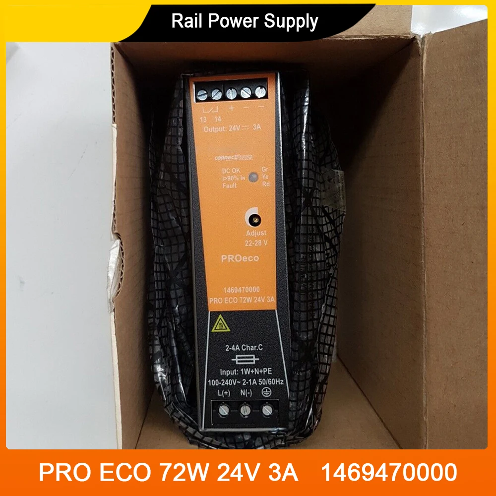 Новый PRO ECO 72 Вт 24 В 3 А 1469470000 рельсовый блок питания для модуля импульсного источника питания weidмюлера Высокое качество Быстрая доставка Новый PRO ECO 72 Вт 24 В 3 А 1469470000 рельсовый блок питания для модуля импульсного источника питания weidмюлера Высокое качество Быстрая доставка