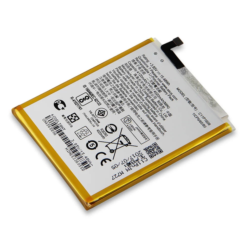 Original Rechargeable Phone Battery C11P1609 For ASUS Zenfone 3 max 5 &quot ZC553KL X00DDA 4 2&quot ZC520KL 4120mAh on.Оригинальная аккумуляторная батарея для смартфона C11P1609 для ASUS Zenfone 3 Max 5 ZC553KL X00DDA 4 2 ZC520KL 4120mAh.