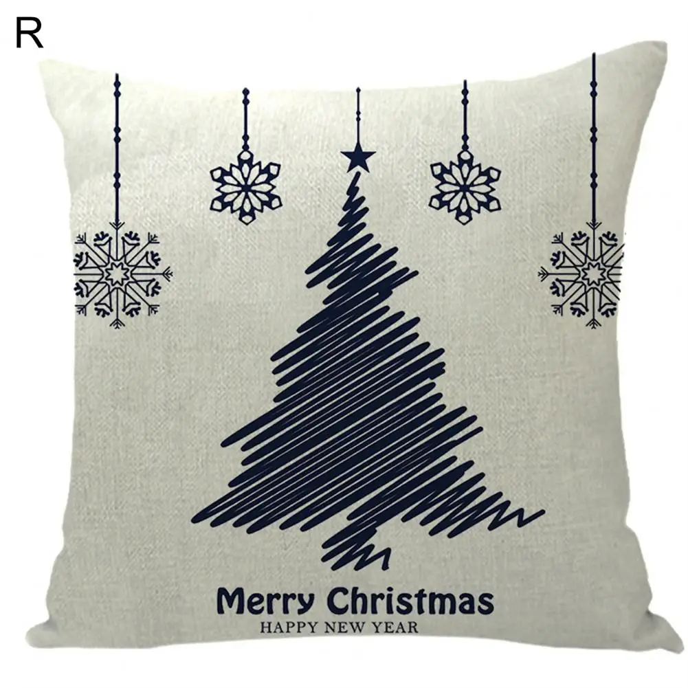 

Unique Hard to Fade Washable Festival Bedroom Cushion Cover Xmas Decoration Daily Use Throw Cushion Cover Throw Pillow Case