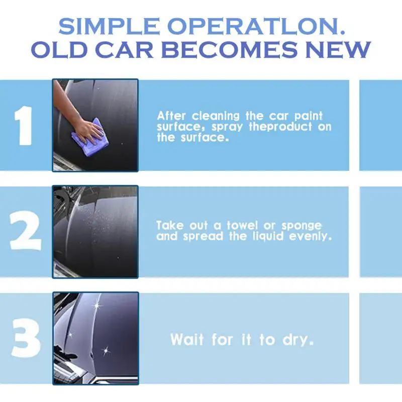 Ceramic Coating For Cars Spray Paint Care Wax Hydrophobic Scratch Remover 250ml Sealant High Gloss