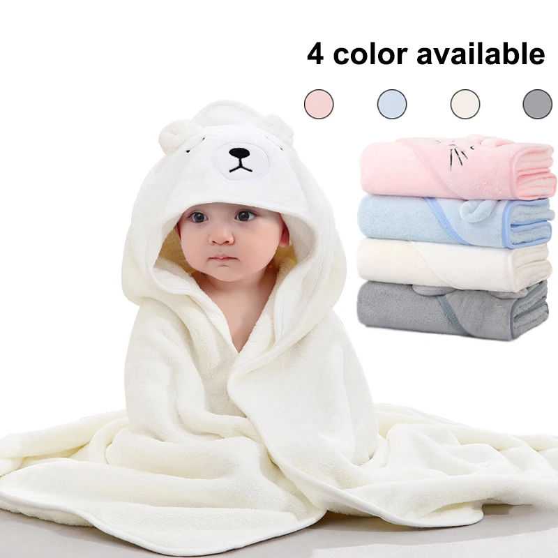 

80x80 Newborn Wrap Blanket Cotton Fleece Blanket for 0-12 Months Baby 4 Seasons Absorbent Warm Blanket Children Bath Towel DDJ