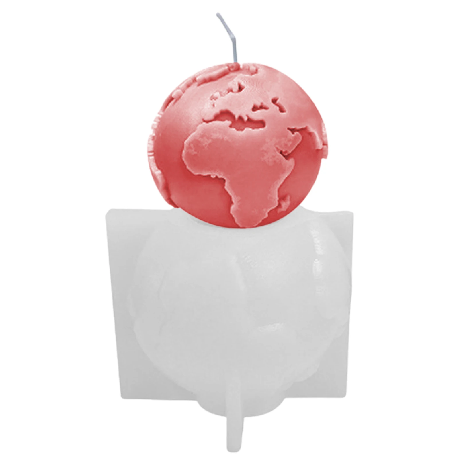

Earth Silicone Mold Moon/ Earth Ice Ball Maker Mold Novelty Earth Shape Fondant Molds For Cake Decorating Soap Making Aroma