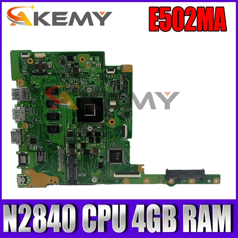 

E502MA MAIN_BD._ 4G/N2840/AS EDP 90NL0020-R00011 N2840 CPU 4 Гб RAM Материнская плата ASUS E502MA E402MA Материнская плата ноутбука 100% тест