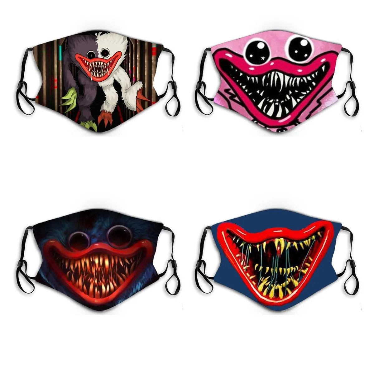 

Wholesale Anime Huggy Wuggy Adult FaceMask Character Poppy Playtime Huggy Wuggy Cotton Masks Scary Toy Christmas Gifts
