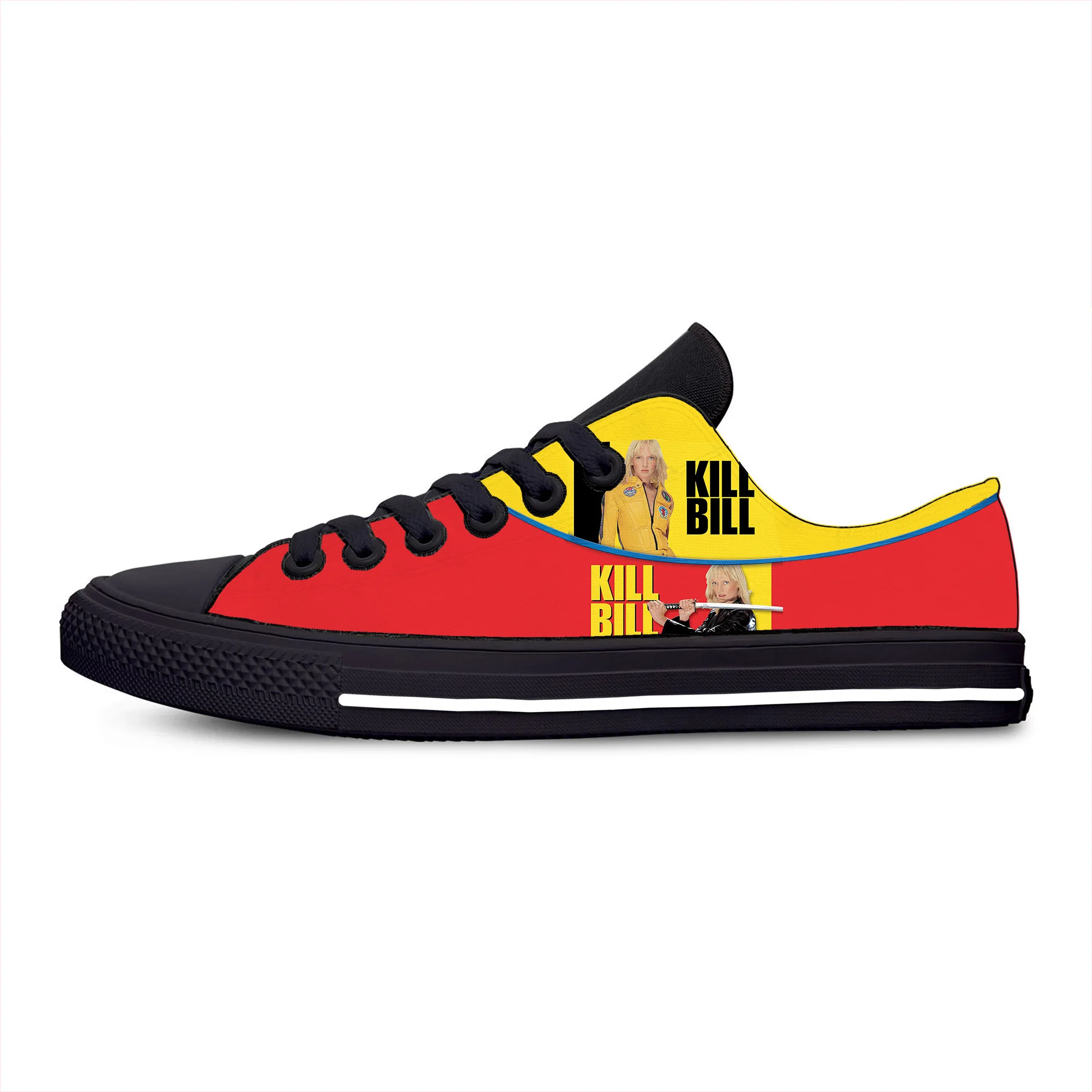 

Movie Kill Bill Low Top Sneakers Mens Womens Teenager Casual Shoes Canvas Running Shoes 3D Printed Breathable Lightweight shoe