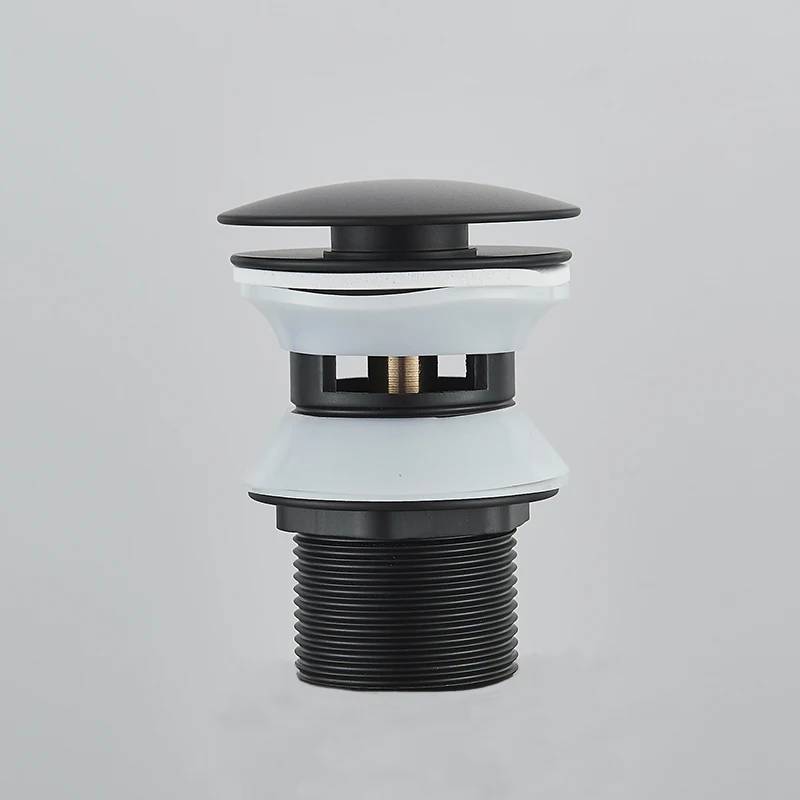 Поп-ап сливная кнопка для раковины в ванной комнате - пробка для стока, сифон, крышка для мусора, аксессуар для смесителя умывальника, труба для умывальника, черный-золотой розовый.