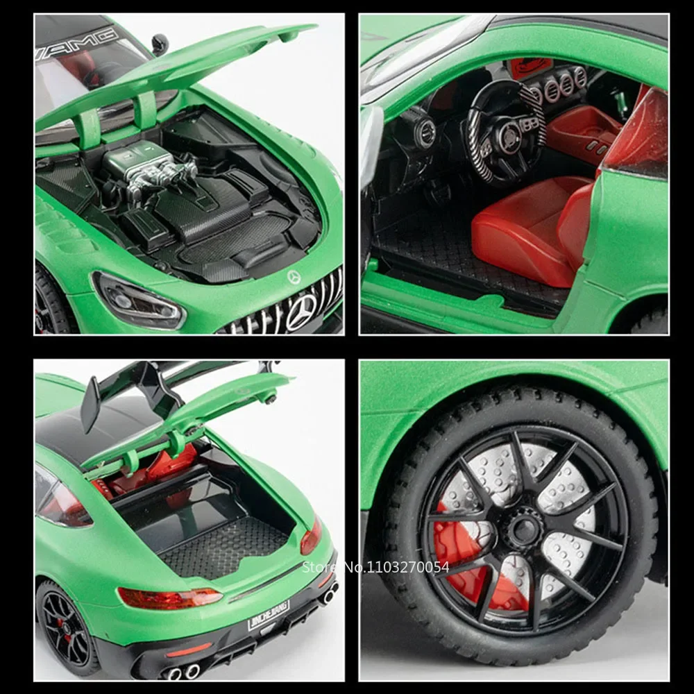 1:24 Benz AMG GT Миниатюрная модель из сплава игрушки спортивный автомобиль литой под