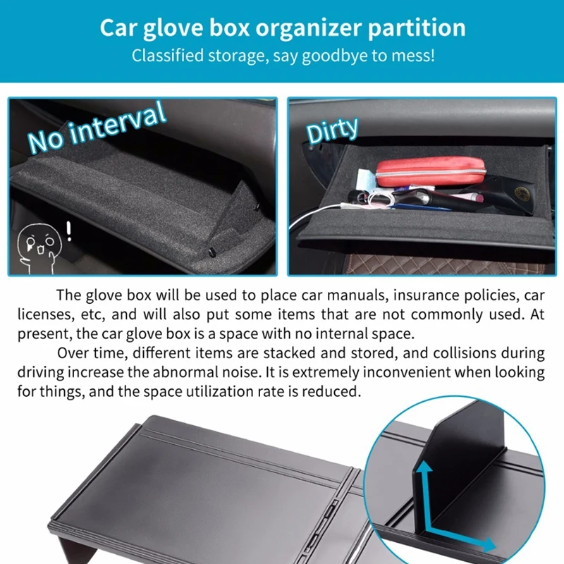 Автомобильный перчаточный ящик для хранения с интервалом Toyota Land Cruiser Prado 150 2010-2018