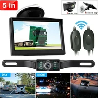 car backup camera 5 inch hd monitor wireless transmitter receiver infrared night vision rear view parking system