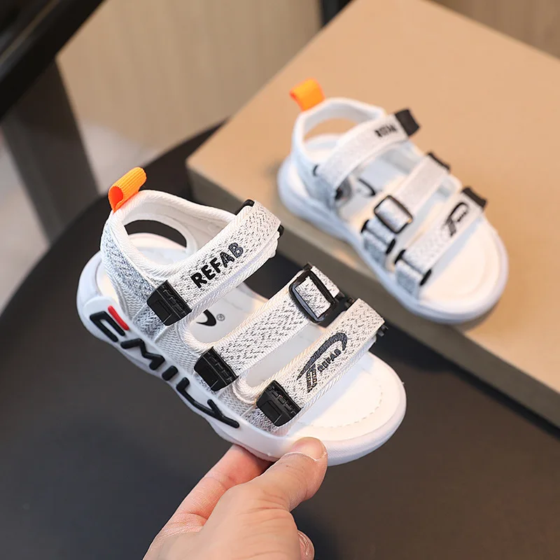 

Children's Summer Sandals 2023 New Boys and Girls Sports Fashion Beach Shoes Kids Soft Bottom Non-slip Trendy Casual Sandals