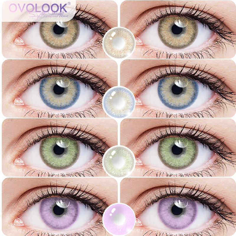 

2PCS Colored Contact Lenses for Women Changes Eye Different Colour Cosmetics Contacts Beautiful Pupil Yearly Use