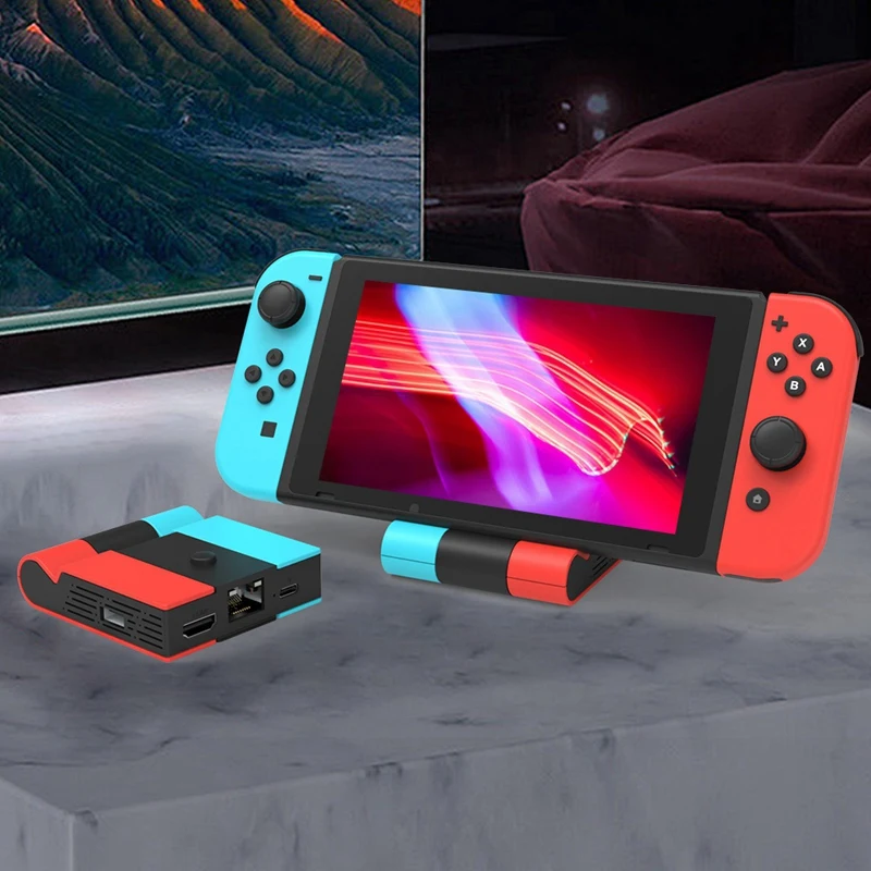 Адаптер 1080P порт Gigabit Ethernet для Nintendo Switch док-станция HUB Type C к HD TV консоли прочный A