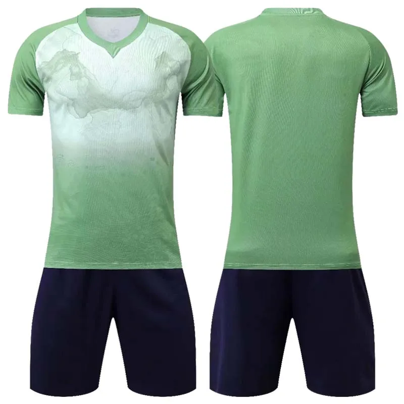 Summer New Football Training Uniforms Youth Jerseys Men Quick Drying T-Shirts Receive Haute Couture Football Training Uniforms