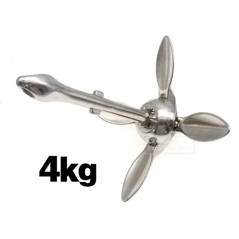 3 2 кг/4 кг надувная лодка из нержавеющей стали металлический якорь для лодки Каяка