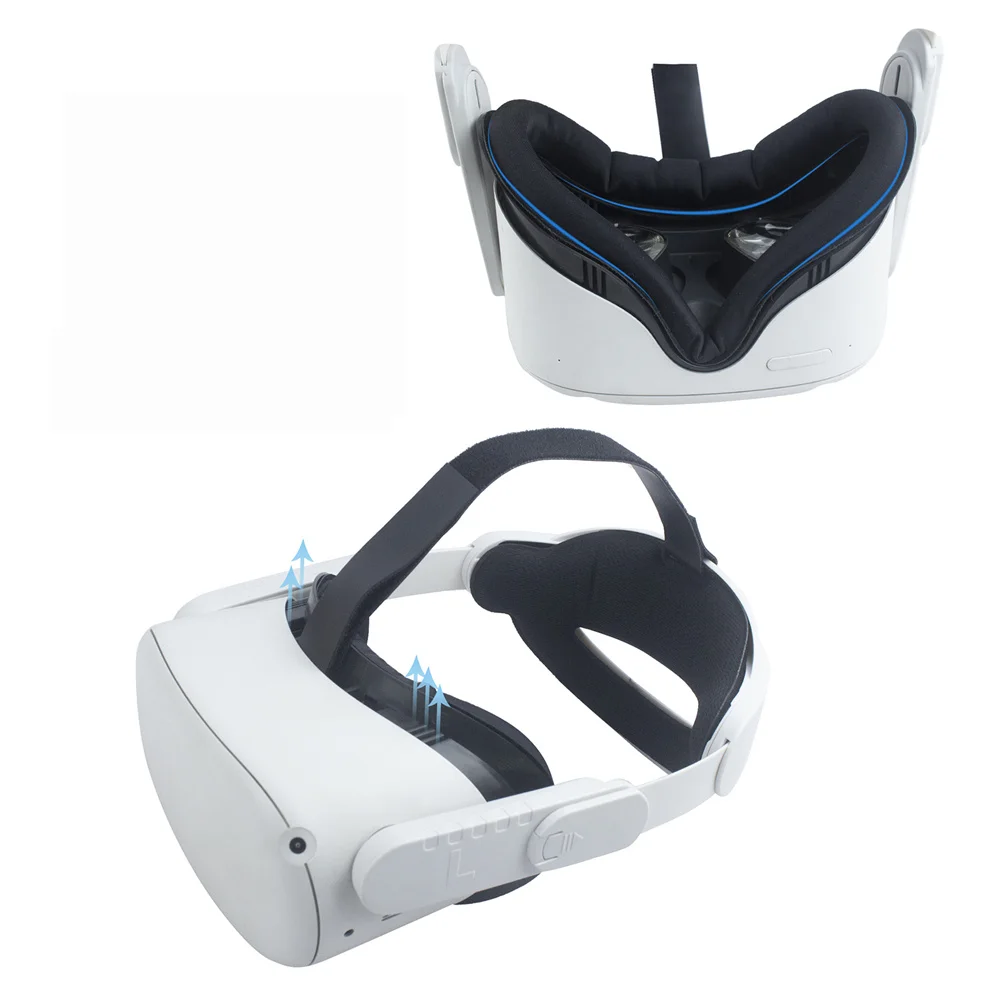 

Чехол для Oculus Quest 2, сменный силиконовый чехол для глаз с защитой от пота, аксессуары для очков виртуальной реальности