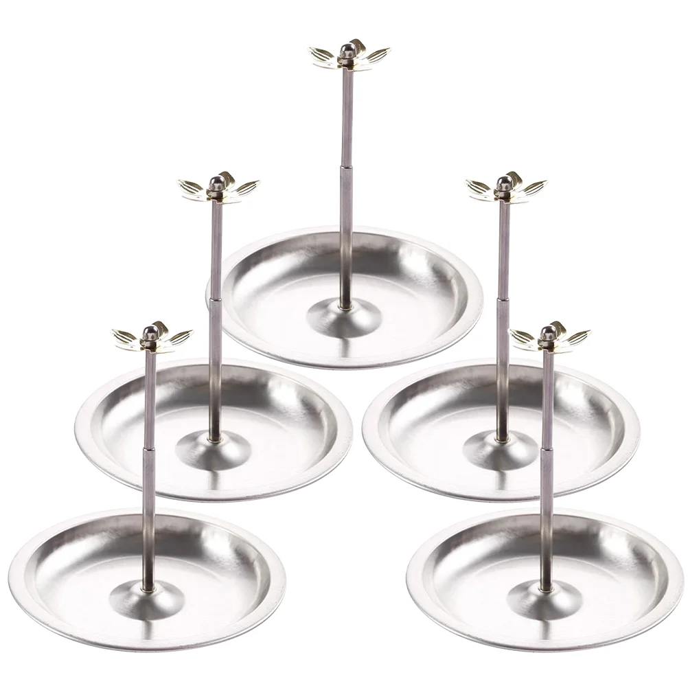 

5pcs Retractable Burner Tray Home Decor Adornment Tray Accessories