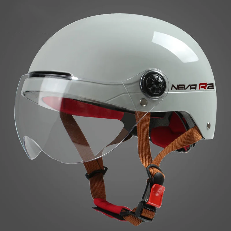 

Moto Helmet Road Motorcycle Helmets for Man Women With Lens Summer Anti-UV and Quick Release Electric Scooter Karting