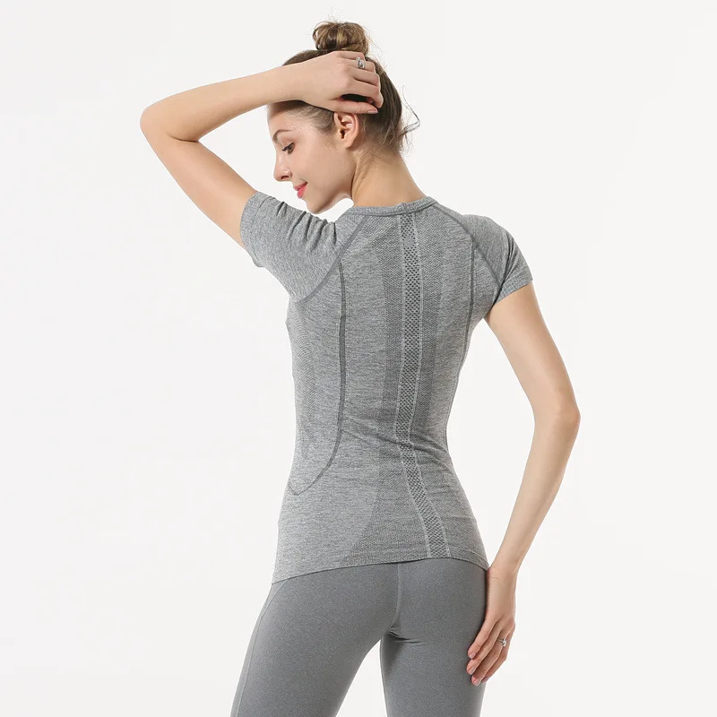 

2023 Lu женская футболка с коротким рукавом, эластичная сетчатая Спортивная футболка для йоги, фитнеса, Женский тренажерный зал, бег, черные топы, футболка