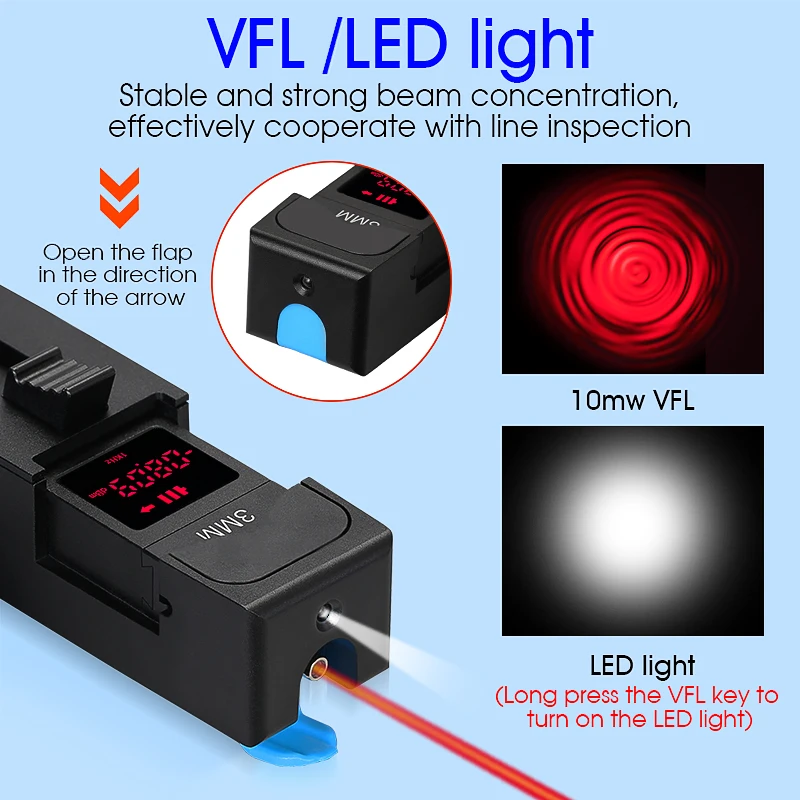 New Optical Fiber Identifier and 10MW VFL with LED light Fiber Identifier Detector