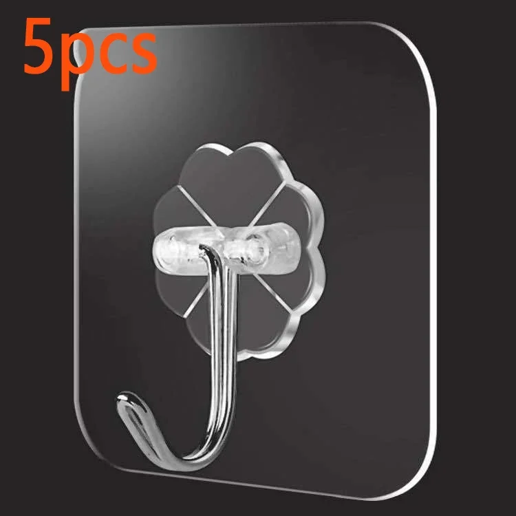 

Прозрачные самоклеящиеся крючки из ПВХ+металл