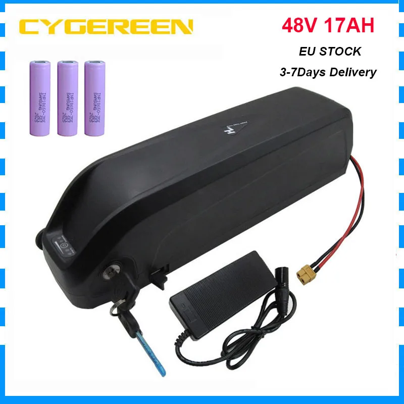 

48V 17Ah Ebike Hailong Batterie 1000W 48 Volt 17.5AH Lithium ion 18650 Electric Bike Bicycle Battery Pack For Samsung 35E cell