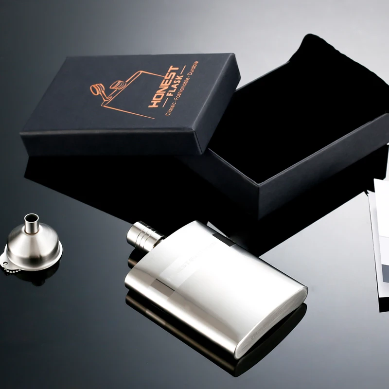 Metal Whiskey Hip Flask Flat Alcohole Bottle Tequila Mini Portable Hip Flask Stainless Steel Fiaschetta Household Items 50