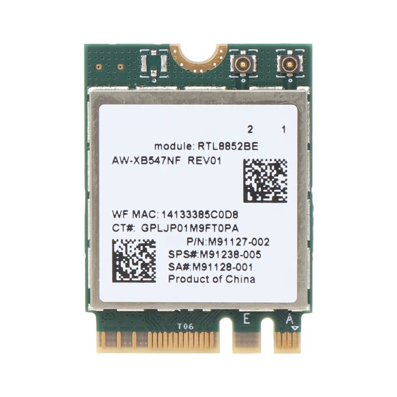 

Адаптер RTL8852BE BT5.2 5 ГГц 1800 ГГц Wi-Fi 6 карт