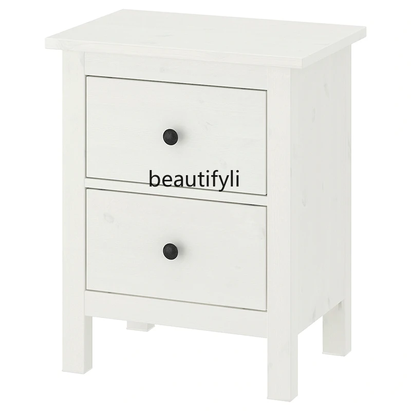 

Простой прикроватный столик HJ, скандинавский шкафчик, мебель для спальни в маленькой квартире, прикроватный шкаф