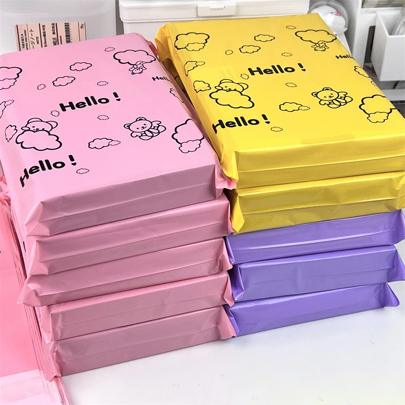 

10Pcs Courier Bag Envelope Packaging Delivery Bag Waterproof Self Adhesive Seal Pouch Mailing Bags Plastic Transport Bag