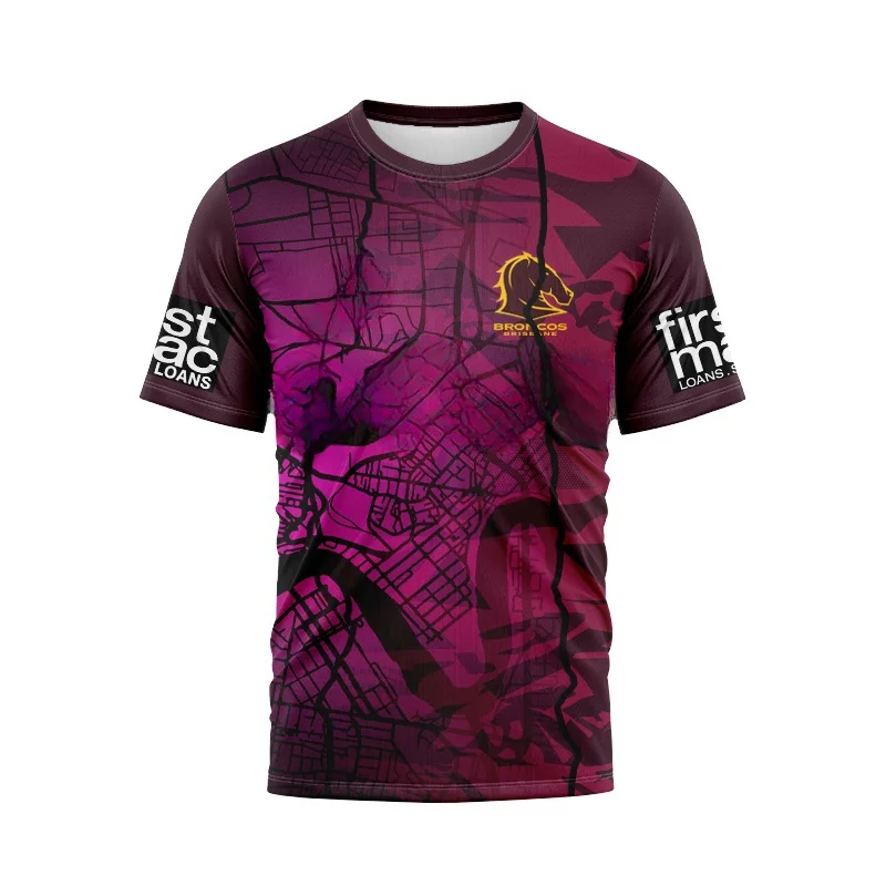 Джерси для регби Brisbane Broncos 2024 домашнее ретро-издание