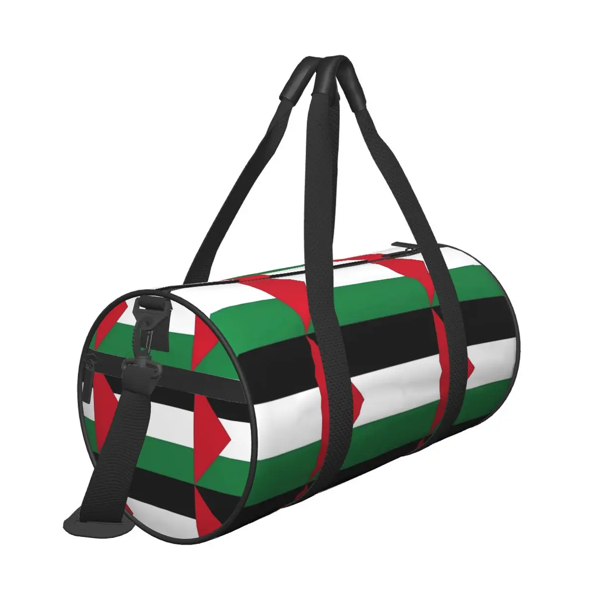 Спортивные сумки с флагом Палестины красные зеленые белые дорожная